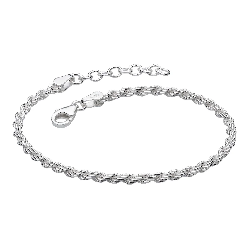 stackable bracelet with gold and silver-Dew Rope Twist 7" Bracelet 76721HP