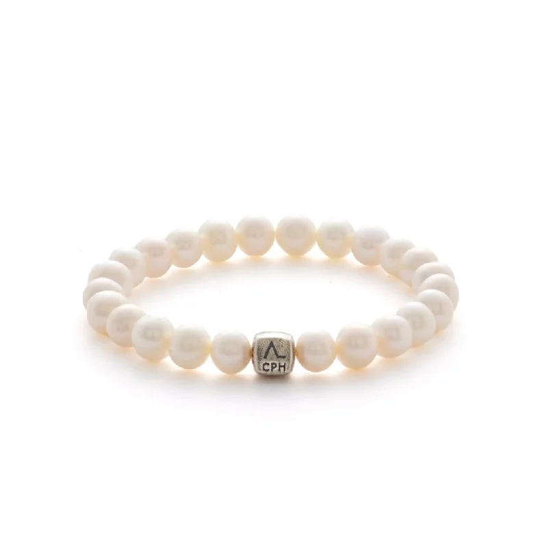 gemstone bracelet with energy healing properties-Freshwater Pearls 8mm