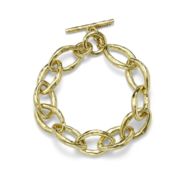 silver bracelet with unique gemstones-IPPOLITA Classico Yellow Gold Mini Bastille Link Bracelet