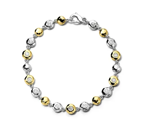 silver bracelet with engraved coordinates-IPPOLITA Stardust Paparazzi Bezel Flex Bracelet with Diamonds