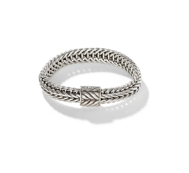 silver bracelet with infinity symbol-John Hardy Silver Chain Bracelet, 12mm