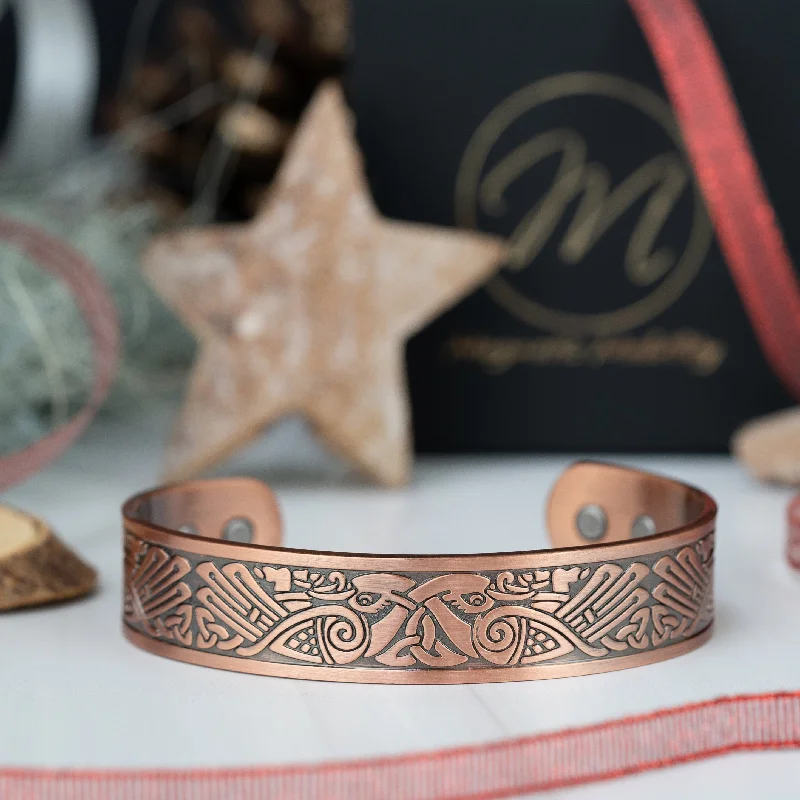 custom gold bracelet for wedding gift-Kells Copper Bracelet