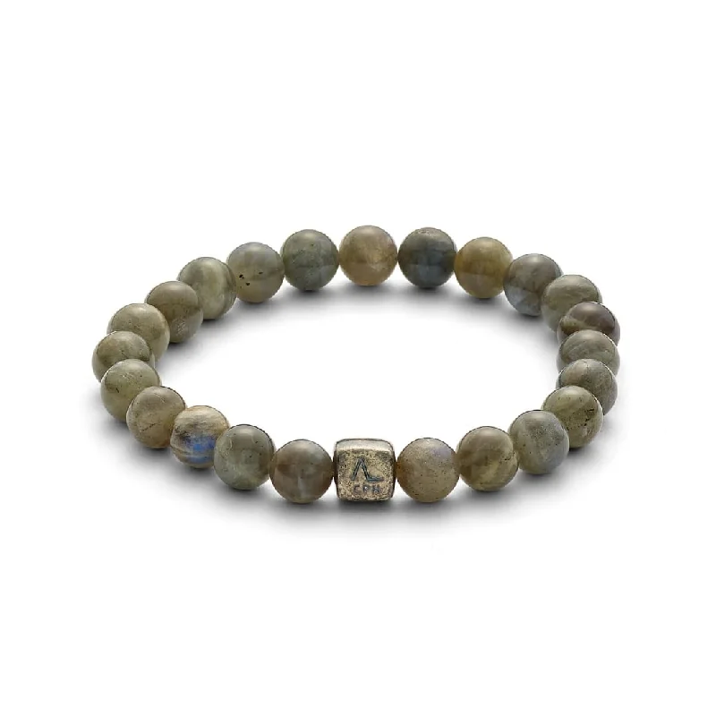 custom charm bracelet for birthdays and holidays-Labradorite 8mm