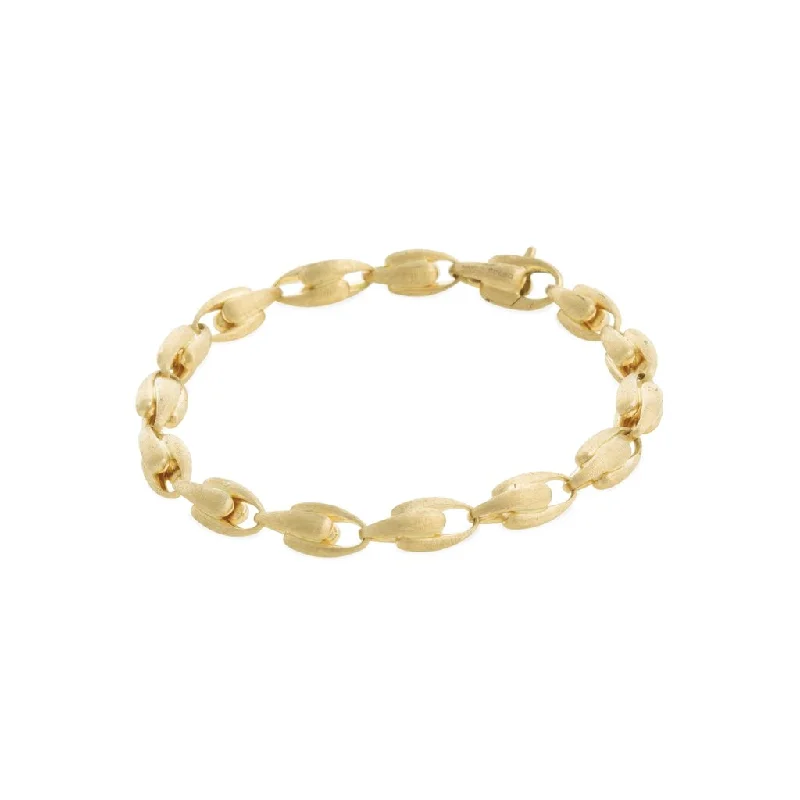 bracelet with motivational charm for her-Marco Bicego Lucia 18K Yellow Gold Small Link Bracelet