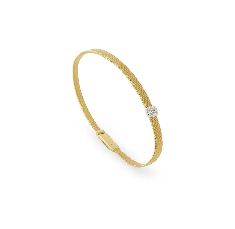 bohemian-style bracelet with turquoise beads-Marco Bicego Masai 18K Yellow Gold Single Station Bracelet