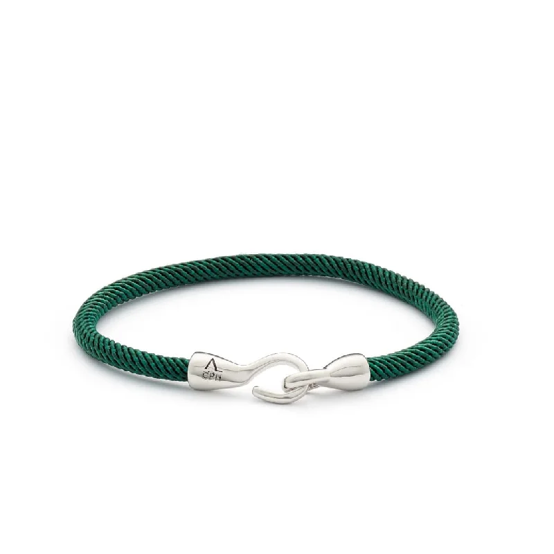 gold bracelet with sapphire charms-Maritime Green