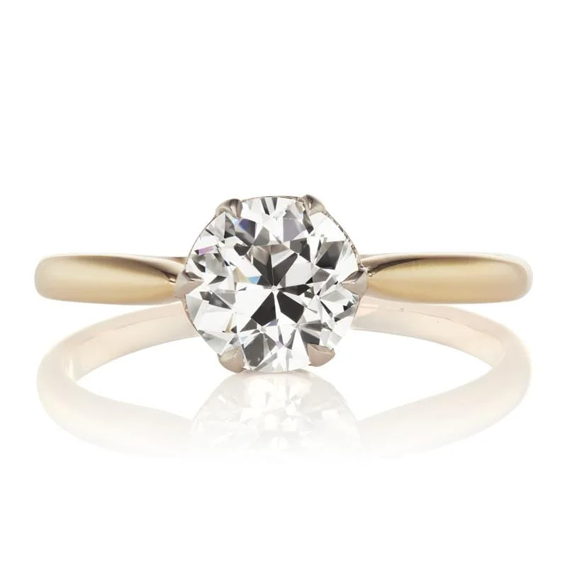 affordable gold engagement rings for women-Toby