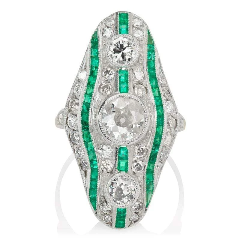 women’s engagement rings with diamonds and emeralds for men-Cher