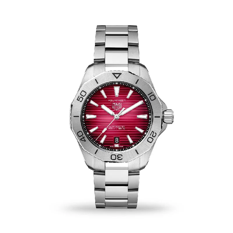 women's watches with colorful dials and stylish metal cases -TAG HEUER AQUARACER PROFESSIONAL 200 AUTOMATIC 40MM WBP2114.BA0627