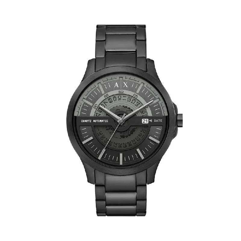 men's watches with ceramic and stainless steel hybrid bands -Armani Exchange AX2444 Analog Watch For Men