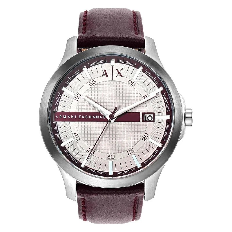 men’s watches with large face and bold metal bands -Armani Exchange AX2452 Hampton Analog Watch for Men