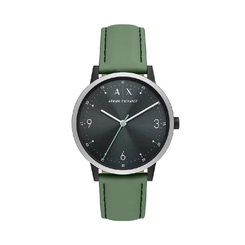 men’s watches with sleek black leather and minimalist design -ARMANI EXCHANGE AX2740 Cayde Watch For Men