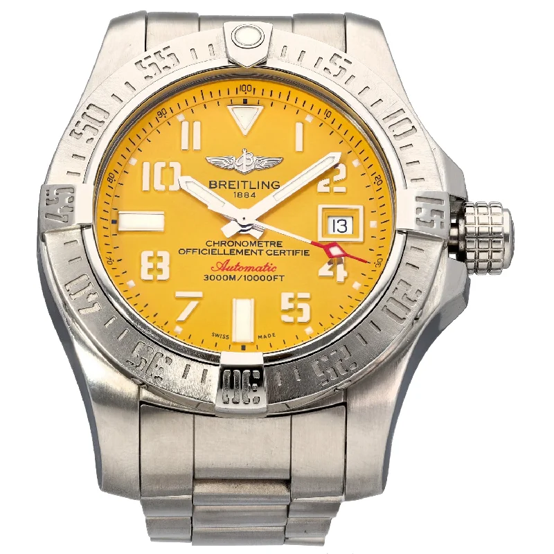 high-end men's watches with Swiss automatic movements -Breitling Avenger II A17331 45mm Stainless Steel Watch