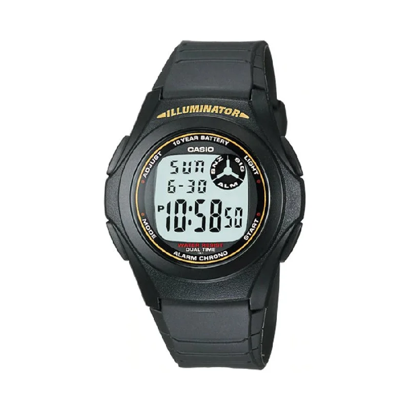 best watches for men with digital display and rugged design -F200W-9A