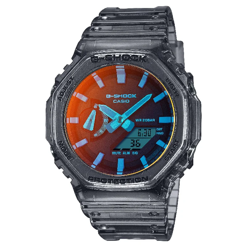 high-quality men's watches with luminous hands and markers -GA2100TLS-8A