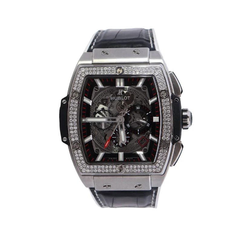 digital watches for women with customisable dials and bands -Hublot Spirit Of Big Bang 44mm Skeleton Dial Watch Ref# 641.NM.0173.LR