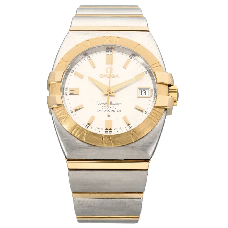 high-quality men's watches with luminous hands and markers -Omega Constellation 1201.30.00 35mm Bi-Colour Watch