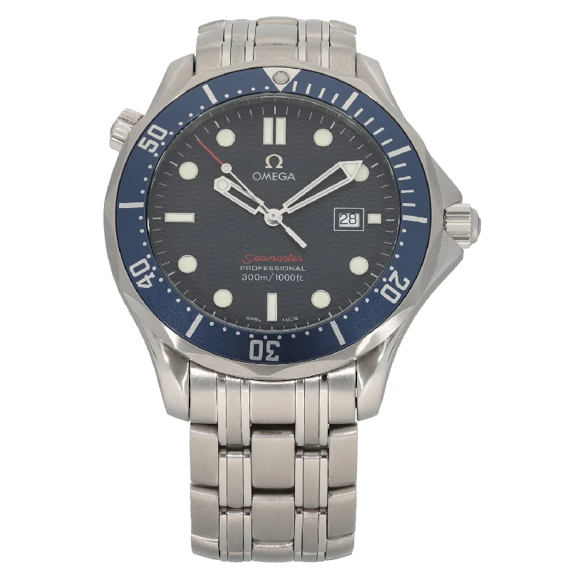 best men’s watches with leather and stainless steel designs -Omega Seamaster 2221.80.00 41mm Stainless Steel Watch