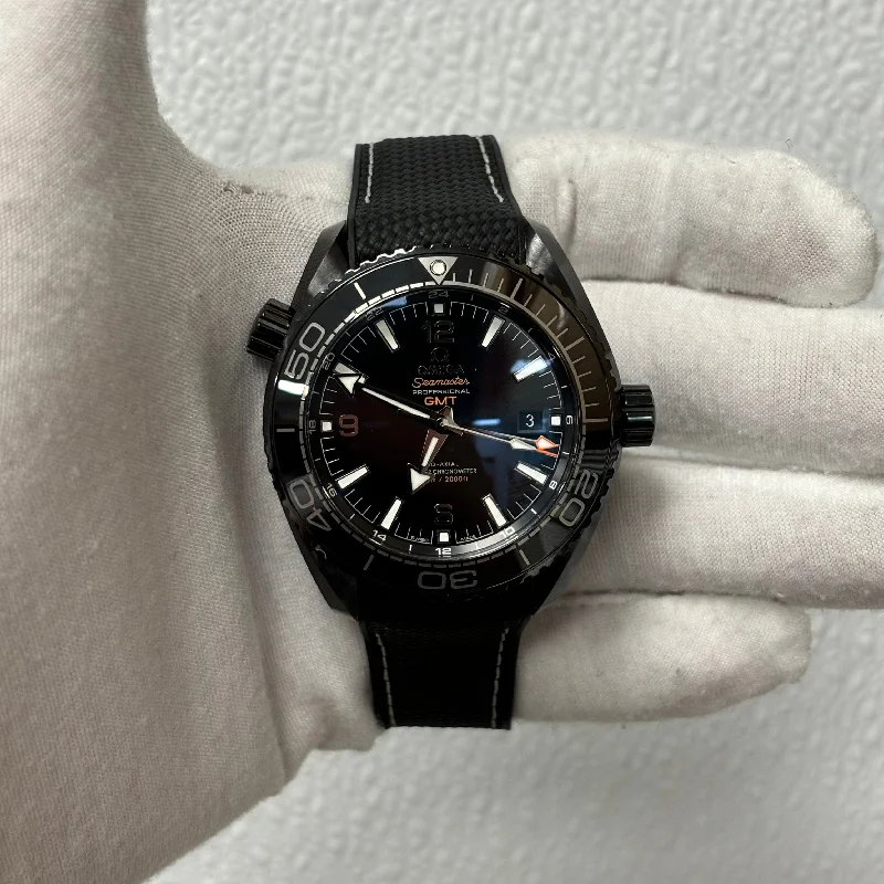 affordable men’s watches with modern design and features -Omega Seamaster 45mm Black Dial Ref# 215.92.46.22.01.001