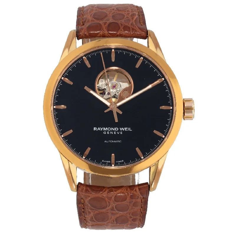 high-tech digital watches for athletes with advanced features -Raymond Weil Freelancer 2710 42mm Gold Plated Watch