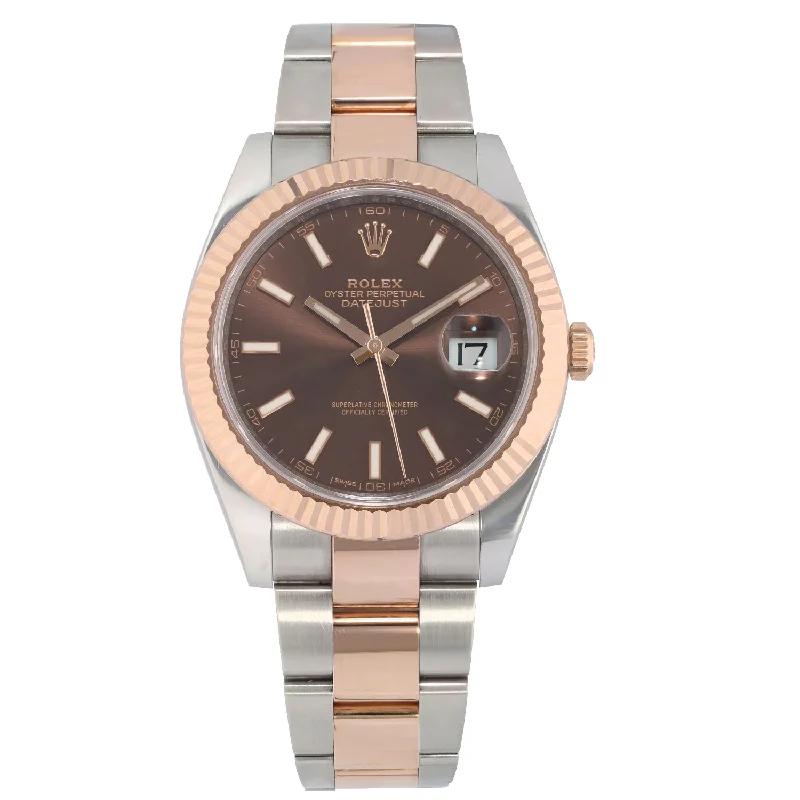 men’s watches with modern features and classic round faces -Rolex Datejust 126331 41mm Bi-Colour Watch