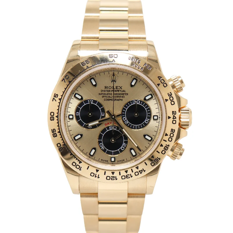 classic analog watches for men with rugged designs -Rolex Daytona 40mm Champagne Dial Ref# 116508