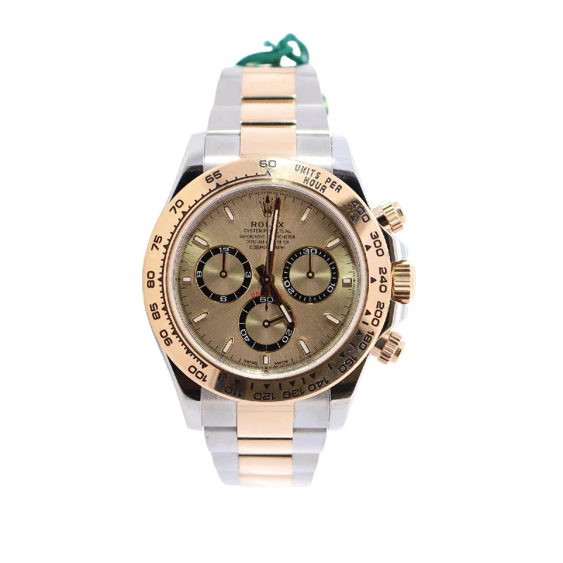 watches for men with intricate dial designs and metal bands -Rolex Daytona 40mm Champagne Dial Watch Ref# 126503