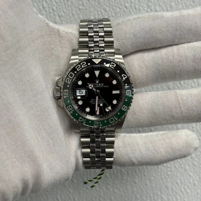 elegant watches for women with unique gemstone markers -Rolex GMT-Master II 40mm Black Dial Ref# 126720VTNR