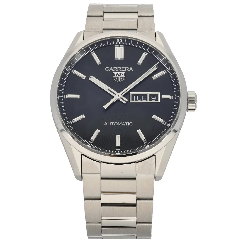 sleek watches for men with high-quality stainless steel bands -Tag Heuer Carrera WBN2010 41mm Stainless Steel Watch