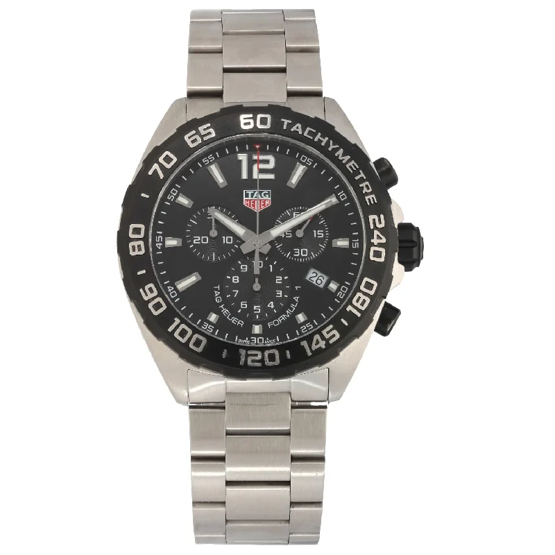 women’s watches with oversized face and sleek design -Tag Heuer Formula 1 CAZ1010 43mm Stainless Steel Watch