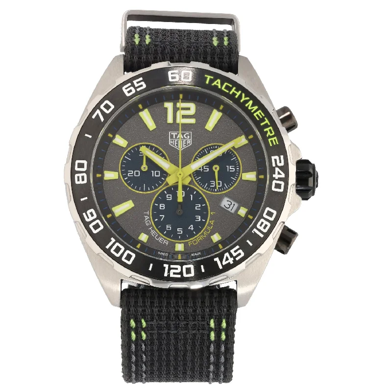 men's watches with sport-inspired designs and water resistance -Tag Heuer Formula 1 CAZ101AG 43mm Stainless Steel Watch