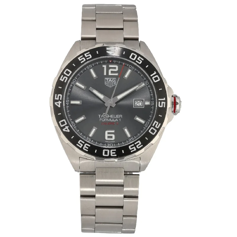 watches for women with elegant gold and silver combinations -Tag Heuer Formula 1 WAZ2011 43mm Stainless Steel Watch