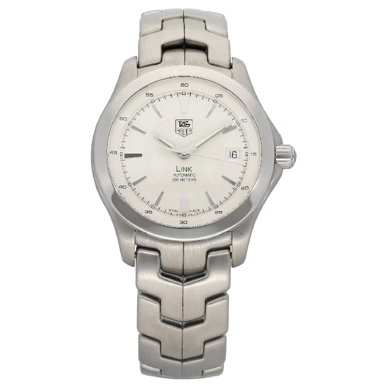 stylish women's watches with slim leather straps and modern design -Tag Heuer Link WJF2111 38mm Stainless Steel Watch