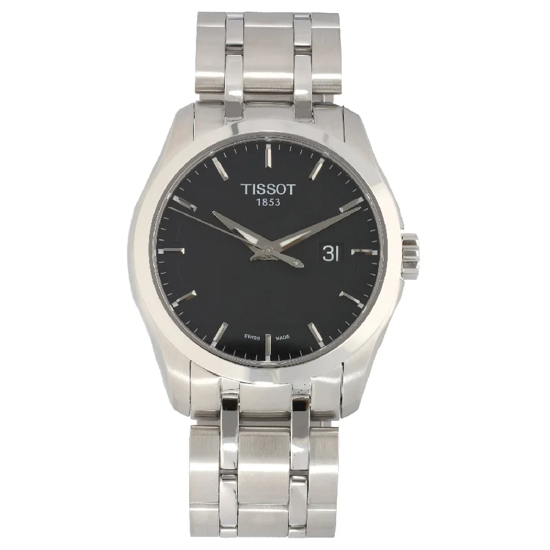 smartwatches for men with heart rate monitor and calorie tracker -Tissot Couturier T035410A 41mm Stainless Steel Watch