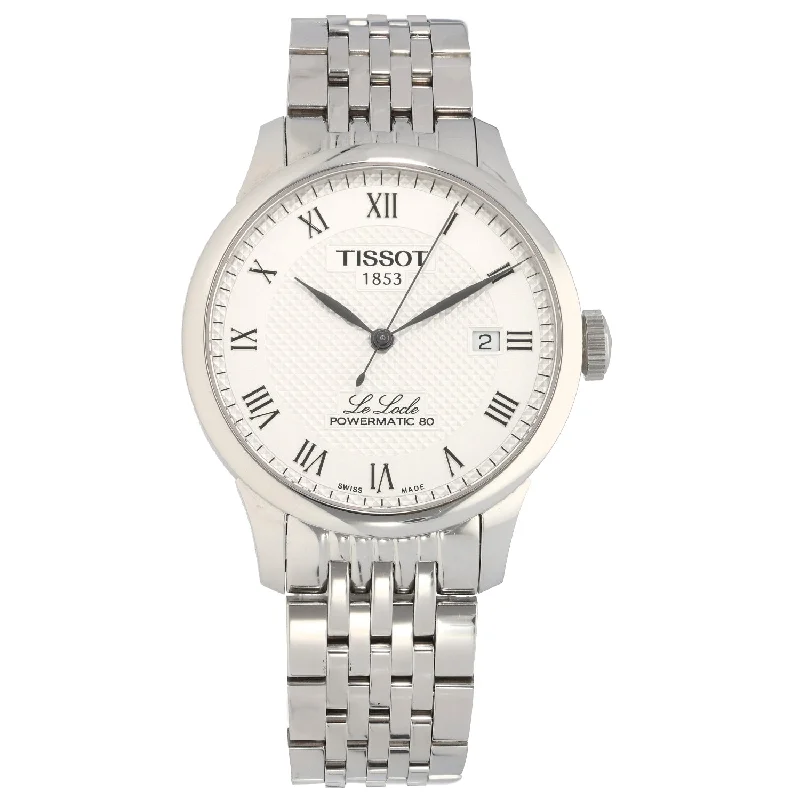 sport watches for men with heart rate and distance tracking -Tissot Le Locle T006407 B 39mm Stainless Steel Watch