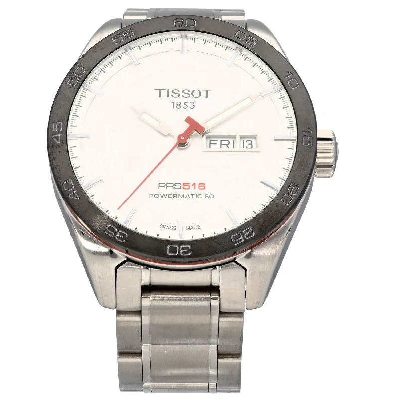 best men’s watches with leather and stainless steel designs -Tissot PRS 516 T100430 A 42mm Stainless Steel Watch