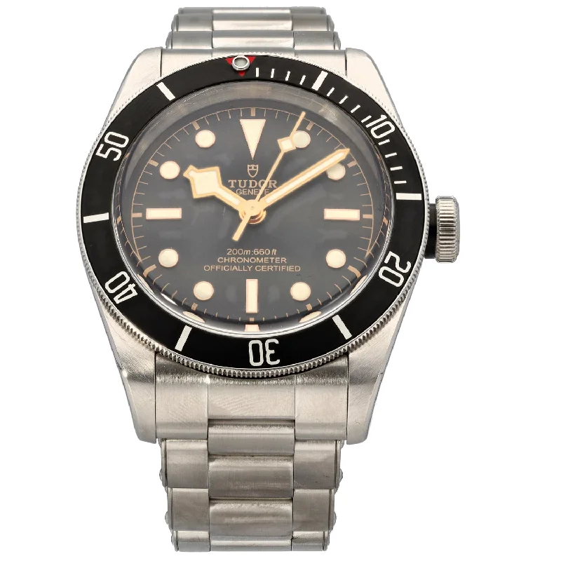 luxury watches with sapphire crystal glass for men -Tudor Black Bay 79230 41mm Stainless Steel Watch