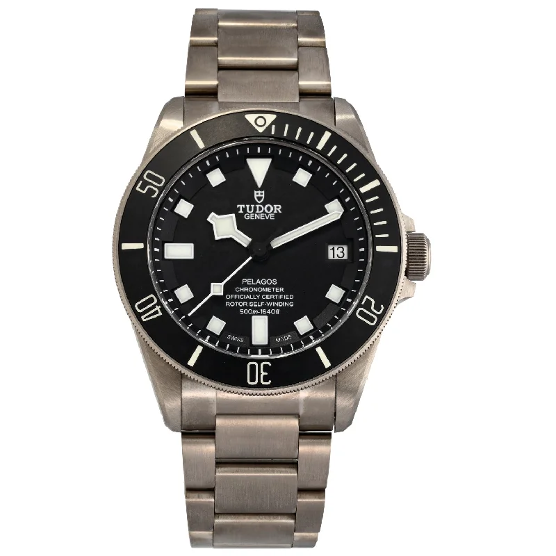 women's sport watches with GPS and heart rate monitoring -Tudor Pelagos 25600T 42mm Titanium Watch